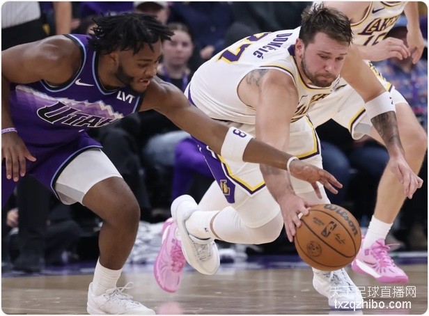 老詹17+8东契奇33+11+8 小里22+10湖人险胜爵士