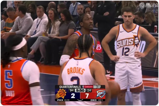 12月11日 NBA杯东部1/4决赛 太阳vs雷霆 全场录像回放