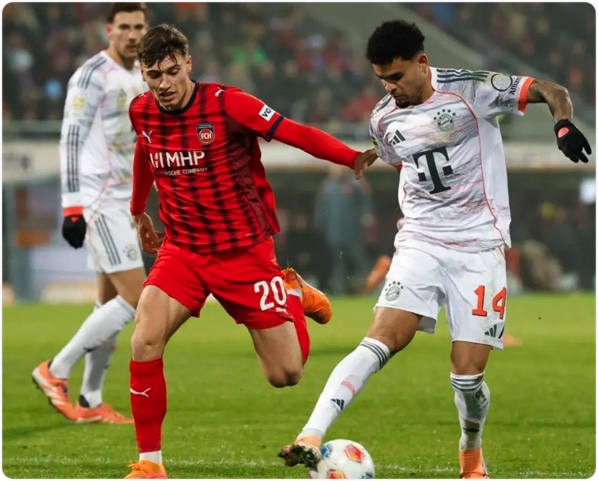 12月22日 德甲第15轮 海登海姆vs拜仁慕尼黑 全场录像回放