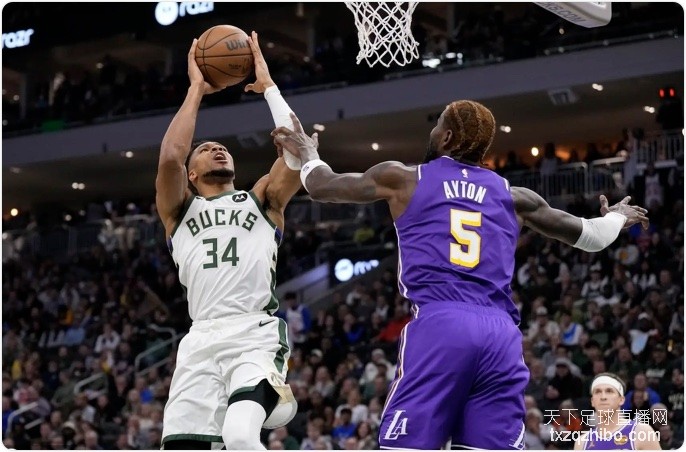 东契奇41+9字母空砍32+10 湖人胜雄鹿结束五连客