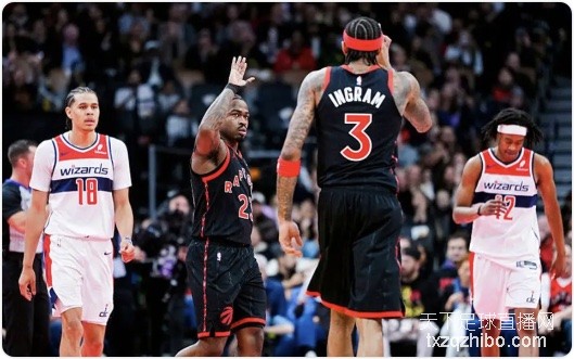 巴雷特24分领衔4人20+ 猛龙主场大胜送奇才13连败